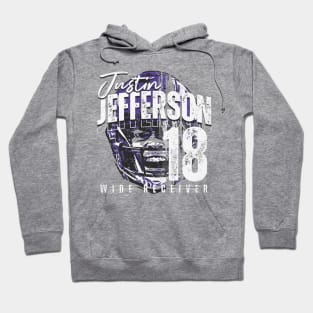 Justin Jefferson Minnesota Half Face Hoodie